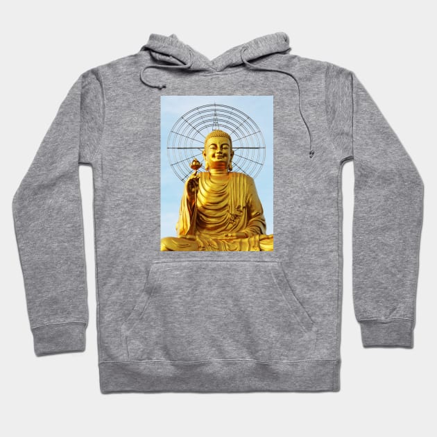 Golden Buddha Hoodie by fineart